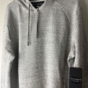 7 Diamonds Gray Hoodie